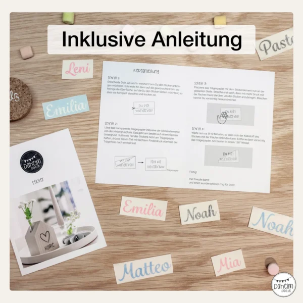 Namenssticker für Kinder-Briefkasten/Briefkasten – Bild 6