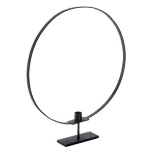 Kerzenständer Ring rund schwarz Bruka Design