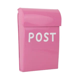 Briefkasten für Kinderspielhaus Pink Metall