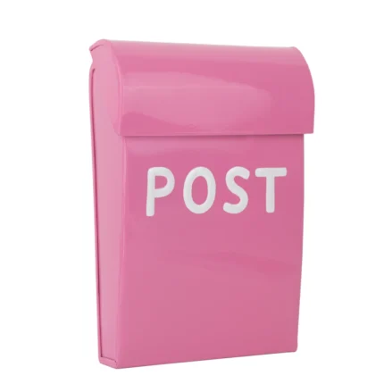 Briefkasten für Kinderspielhaus Pink Metall