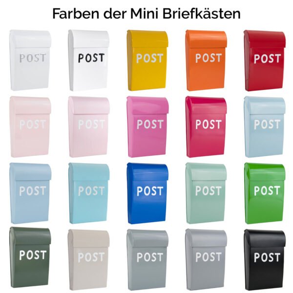 Mini Briefkasten Farbauswahl