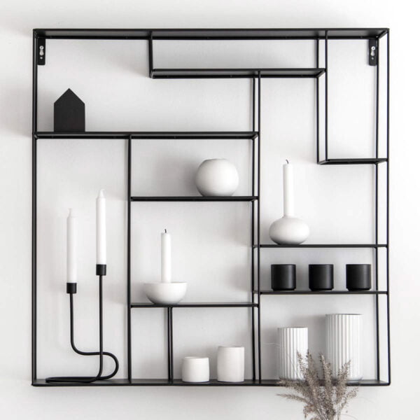 Bruka Design Wandregal schwarz