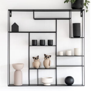 Bruka Design Wandregal metall schwarz
