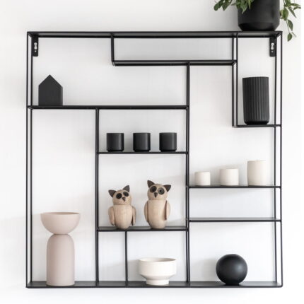 Bruka Design Wandregal metall schwarz