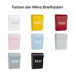 Kinderbriefkasten Farbauswahl
