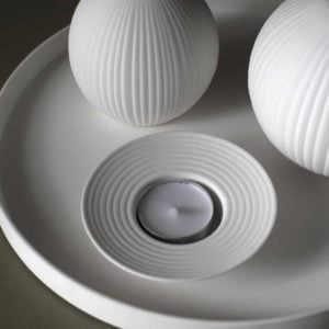 Tveta 10cm Teelichthalter weiss