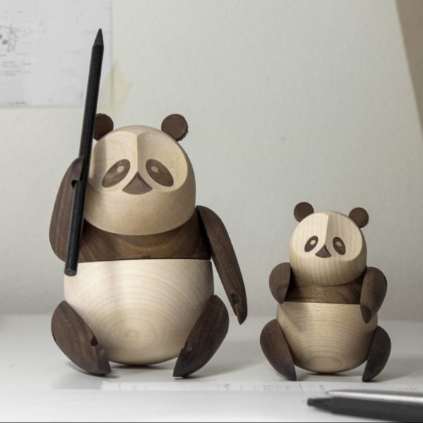 ArchitectMade Panda - Holzfigur, klein, 10 cm – Bild 2