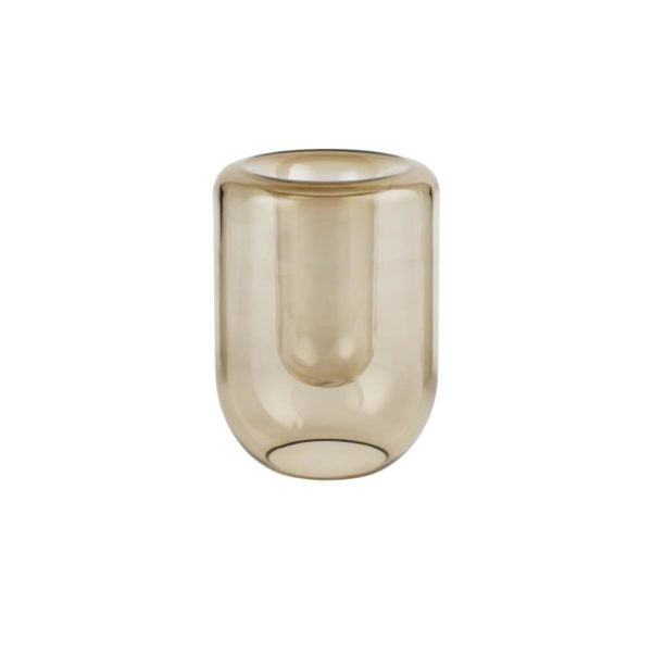 Kristina Dam Vase Opal Brown Topas Large | groß 20 cm