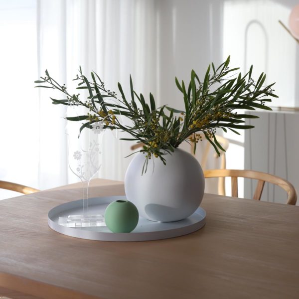 Cooee Design Tablett Circle Weiß | groß 40 cm – Bild 5