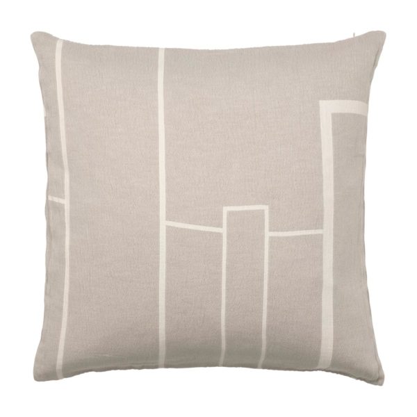Kristina Dam Kissenbezug Architecture Beige/Off White