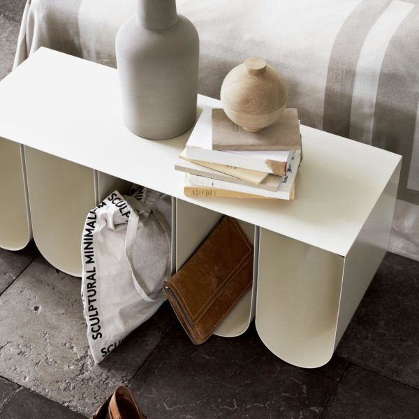 Kristina Dam Sitzbank Curved Bench Beige | Weiß – Bild 7