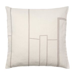 Kristina Dam Kissenbezug Architecture Off White/Beige (60 x 60 cm)