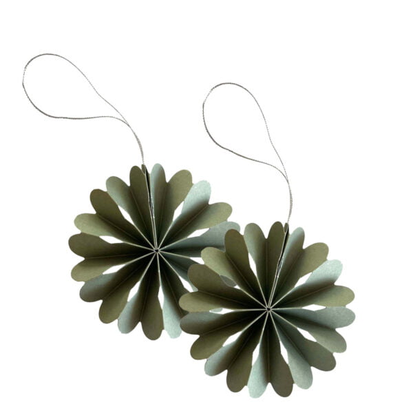 Cooee Paper Flowers sage green Papieranhänger salbei grün