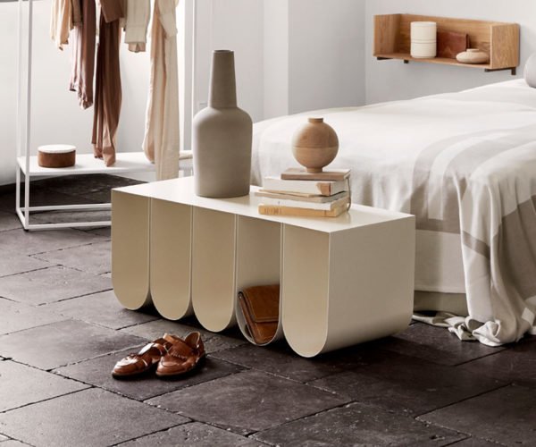 Kristina Dam Sitzbank Curved Bench Beige | Weiß – Bild 8