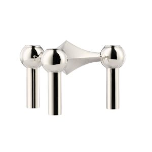 STOFF Nagel Kerzenhalter Chrom
