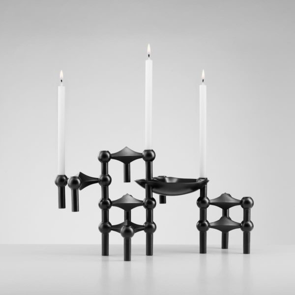 STOFF Nagel Kerzenhalter schwarz matt – Bild 5