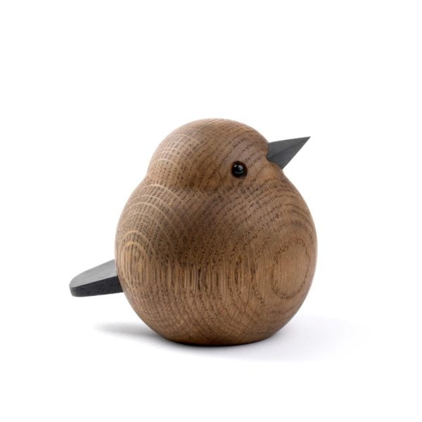 Dekofigur Spatz Holz