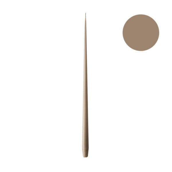 ester & erik - Schmale Spitzkerze Ø 1,6 cm - Nougat Note Nr. 18