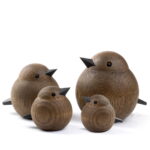 Novoform Mini Sparrow Dekofigur | Eiche gebeizt – Bild 3