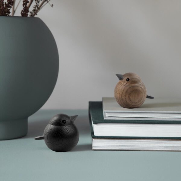 Novoform Mini Sparrow Dekofigur | Eiche Schwarz – Bild 2