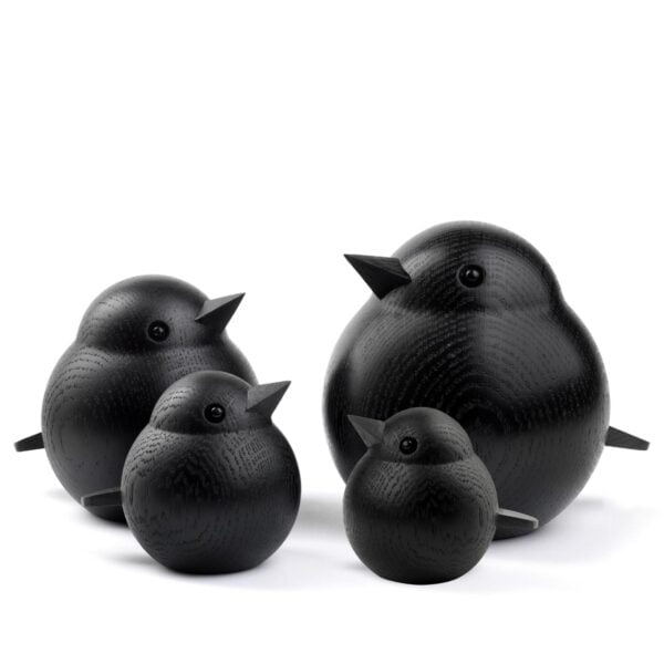 Novoform Mini Sparrow Dekofigur | Eiche Schwarz – Bild 3