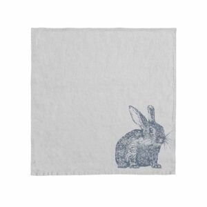 Serviette Ostern Leinen Kaninchen