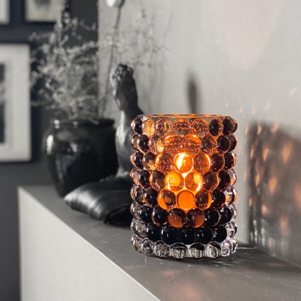 Skogsberg&Smart Windlicht Vase Boule Smokey Grey | Tobacco – Bild 6