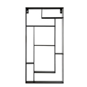 Bruka Design Wandregal schwarz hoch 40x80cm