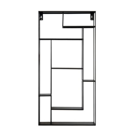 Bruka Design Wandregal schwarz hoch 40x80cm