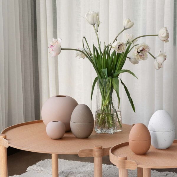 Cooee Osterei Bonbonniere Sand Shell groß 18 cm