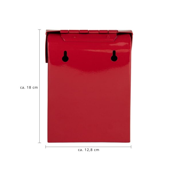 Kleiner Briefkasten Skandi Wandmontage rot