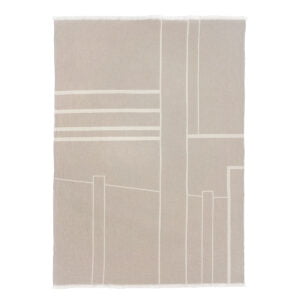 Kristina Dam Decke Beige 130 x 180 cm