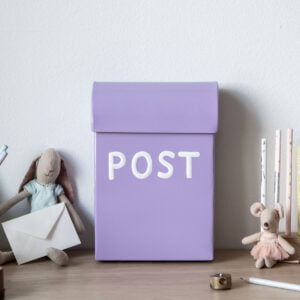 Briefkasten Kinder Metall lila