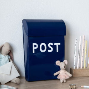 Briefkasten Kinderspielhaus dunkelblau