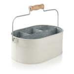 Humdakin Aufbewahrung Eimer Zink Beige