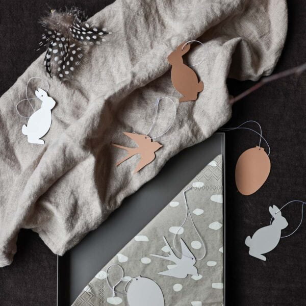 Cooee Design Dekoanhänger Ei Cafe Au Lait | 4-teilig – Bild 2