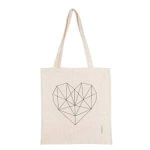 Daheim Deko Baumwolltasche Herz