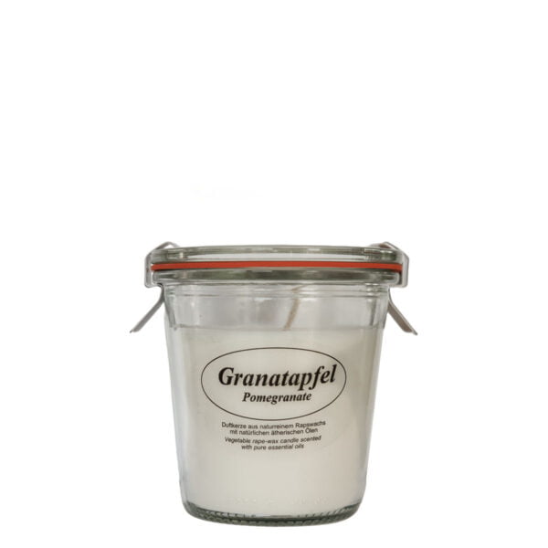 Duftkerze Rapswachs Granatapfel