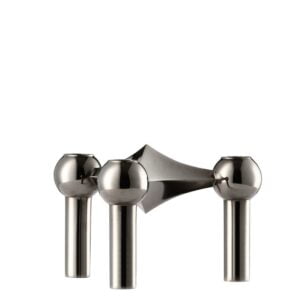 Stoff Nagel Kerzenhalter Black Crome