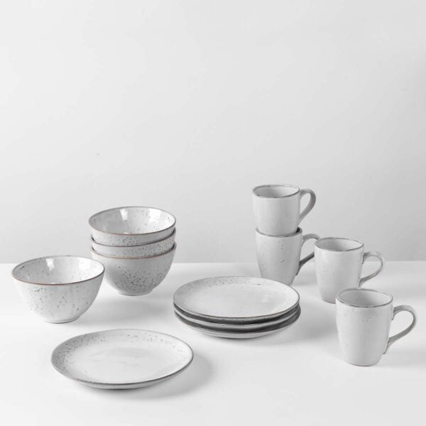 Broste Copenhagen Nordic Sand Frühstücksset Geschirr 12tlg.