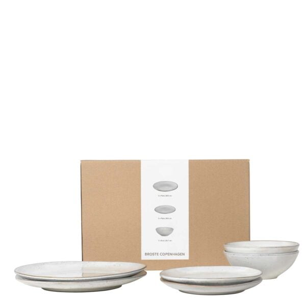 Broste Copenhagen Nordic Sand Dinner Set für Zwei, 6 Teile 80019819