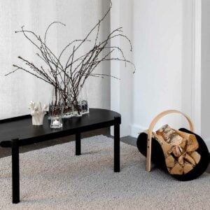 Cooee Couchtisch Woody schwarz 50 x 150 cm