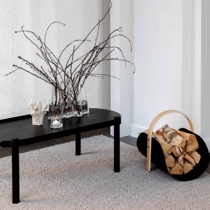 Cooee Couchtisch Woody schwarz 50 x 150 cm