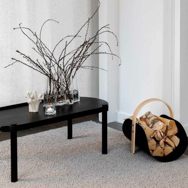 Cooee Couchtisch Woody schwarz 50 x 150 cm