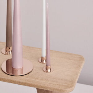 Ester & Erik Kerzenhalter rosegold glänzend