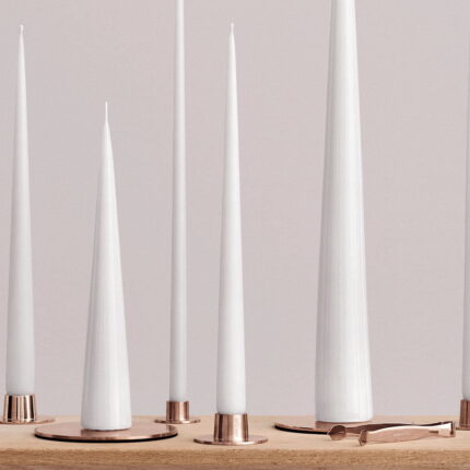 Ester & Erik Kerzenhalter rosegold Medium glänzend
