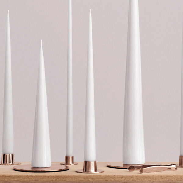Ester & Erik Kerzenhalter rosegold Medium glänzend