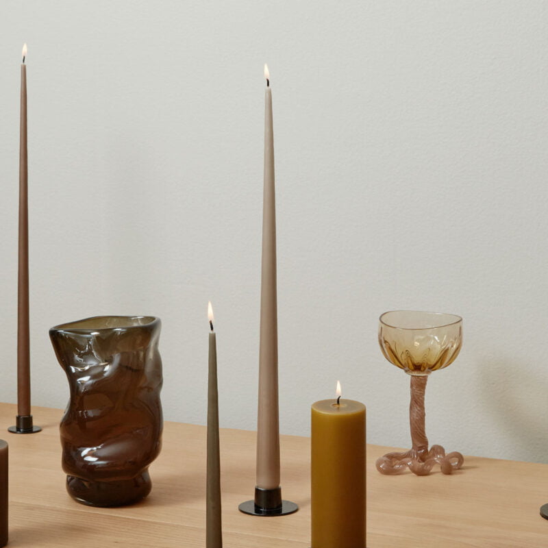 Ester & Erik Kerzenhalter schwarz medium