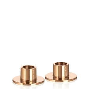 Ester Erik Kerzenhalter Spitzkerzen rosegold glänzend klein