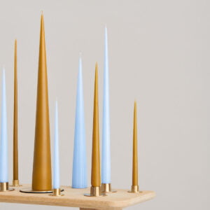 Kerzenteller gold matt medium